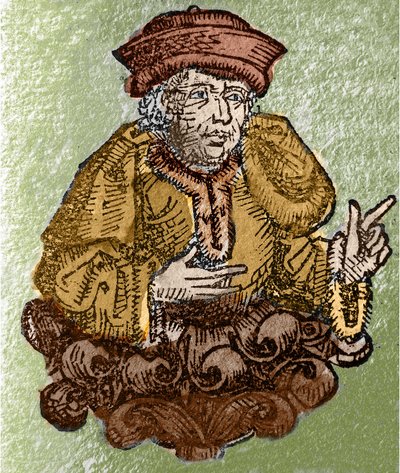 Portrét Demosthena, ve starověké řečtině Demosthenes (Athenes -384 - Calaurie -322), jeden z největších starověkých mluvčích, athénský politik rytý do „“ Liber chronicarum mundi““ (Norimberská kronika) od Hartmanna Schedela. (Norimberk od Unknown artist