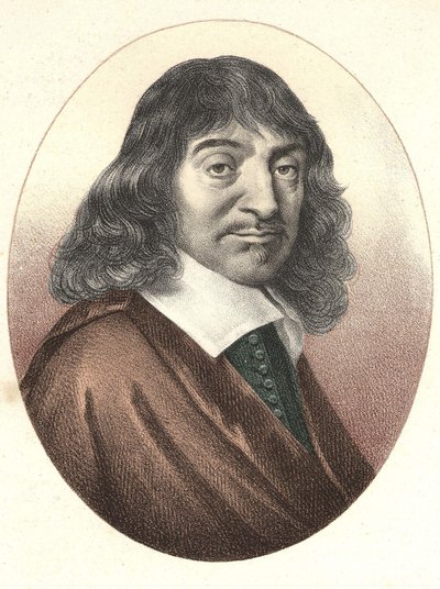 Portrét Descartes (1596 - 1650). od Unknown artist