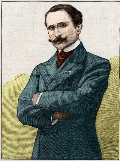 Portrét Edmonda Rostanda (1868-1918), francouzského básníka a dramatika. od Unknown artist