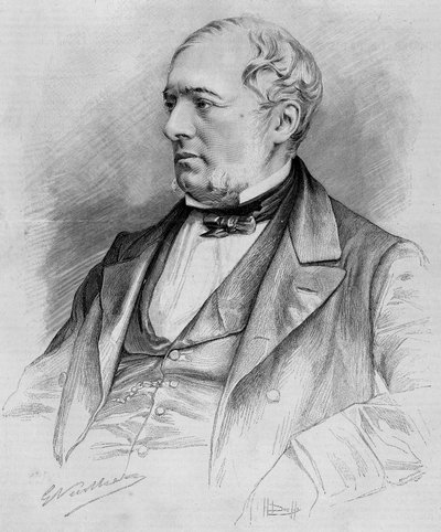 Portrét Edouarda Chartona, malíře, zemřel v roce 1890. od Unknown artist