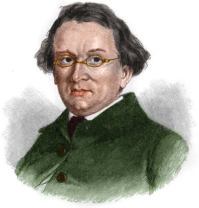Portrét Eduarda Morike (1804-1875), německého romantického spisovatele. od Unknown artist