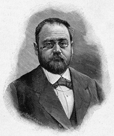Portrét Emile Zoly, od Unknown artist