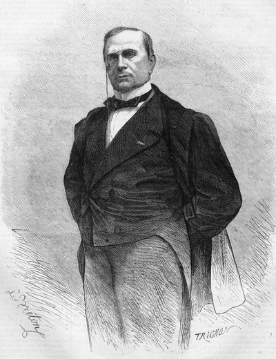 Portrét Emila de Girardina (1806-1881), francouzského publicisty a politika, zakladatele moderního tisku. od Unknown artist