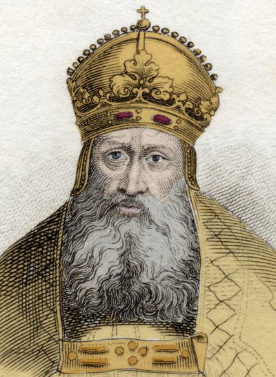Portrét císaře Rodolfa Habsburského (1218-1291), německého římského císaře (Rudolfa I. od Unknown artist