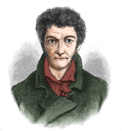 Portrét Ernsta Theodora Wilhelma Hoffmanna (1776-1822), německého romantického spisovatele. od Unknown artist