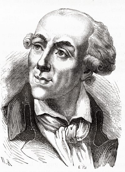 Portrét Etienna Clavièra (1768 - 1793), ministra financí v Girondinově vládě (březen 1792) - v Histoire de France od Henriho Martina. n.d. 19. století. od Unknown artist