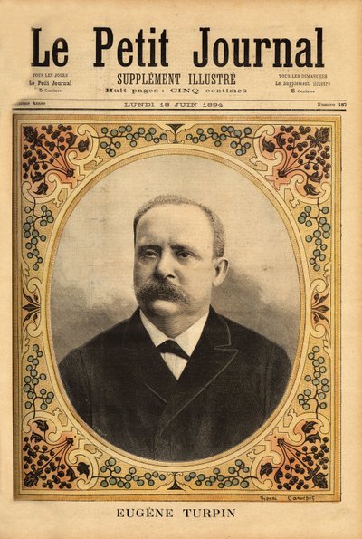 Portrét Eugena Turpina (1848-1927), chemika specializujícího se na výbušniny od Unknown artist