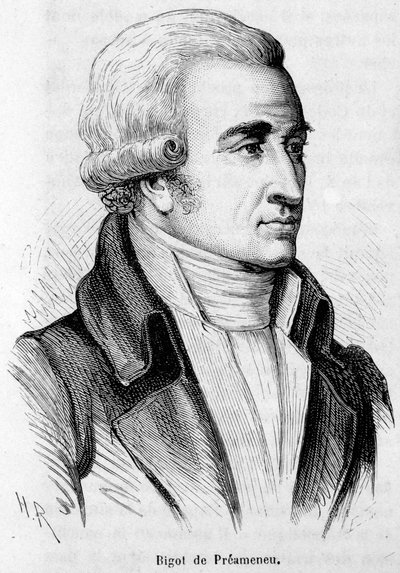 Portrét Felixe Juliena Jeana Bigota de Preameneu (1747-1825), francouzského právníka a politika. od Unknown artist