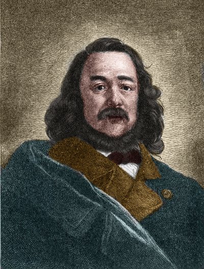 Portrét Ferdinanda Freiligratha (1810-1876), německého spisovatele. od Unknown artist