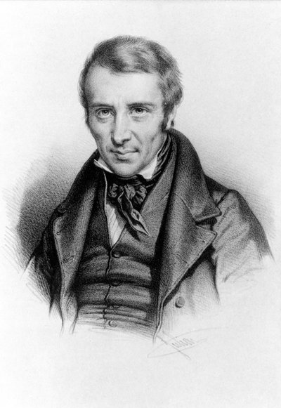 Portrét Félicité Robert de La Mennais nebo Lamennais. Francouzský kněz a spisovatel (v Saint-Malo od Unknown artist