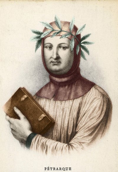 Portrét Francesca Petrarca (Petrarch), italský spisovatel (1304 - 1374) od Unknown artist