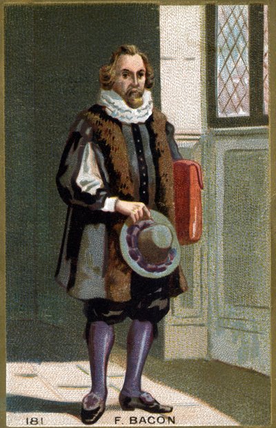 Portrét Francise Bacona Barona Verulama (1561 - 1626) státníka a anglického filozofa. Chromolitografie 19. století. od Unknown artist