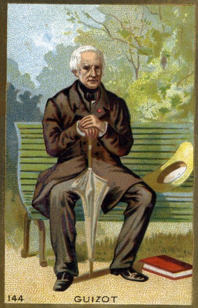Portrét Françoise Guizota (1787 - 1874) francouzského politika a historika. Chromolitografie 19. století. od Unknown artist