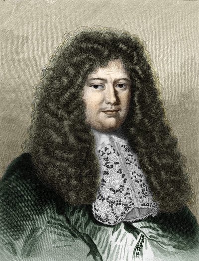 Portrét Françoise Michela Le Telliera, markýze de Louvois (1639 - 1691), francouzského politika - v Histoire des Français od Lavallée, rytina, nd. od Unknown artist