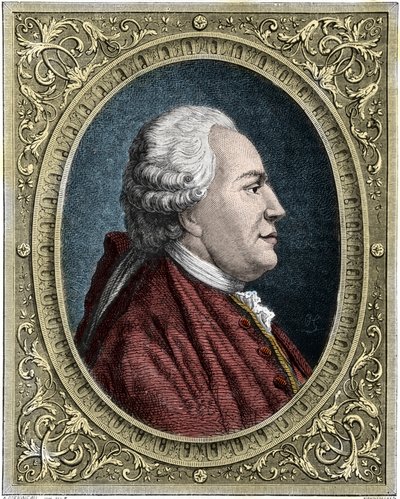 Portrét Franze-Antona Mesmera (1734-1815) (Frederic Antoine Mesmer - Franz Anton Mesmer) Německý lékař, zakladatel teorie zvířecího magnetismu (mesmerismu). Barevná rytina 19. století. od Unknown artist