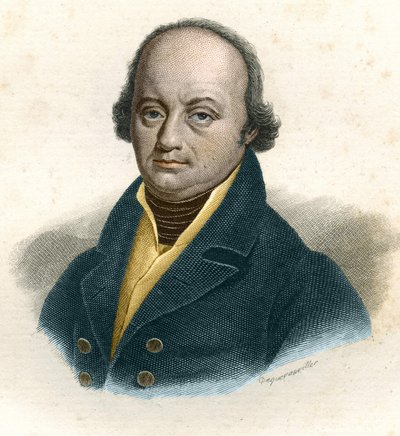 Portrét Franze-Josepha Galla (Franz Joseph) (1758 - 1828), německého lékaře, rytina 19. stol. od Unknown artist