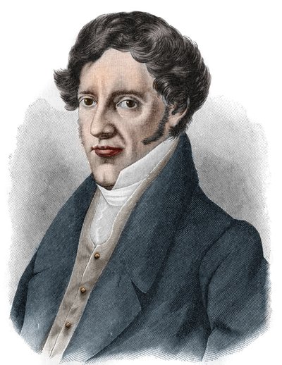 Portrét Franze Grillparzera (1791-1872), rakouského dramatika. od Unknown artist