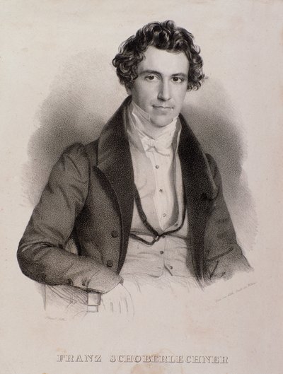 Portrét Franze Schoberlechnera (rytina od Unknown artist
