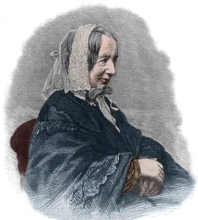 Portrét Fredriky Bremerové (1801-65) (rytina) švédské spisovatelky a feministické aktivistky od Unknown artist