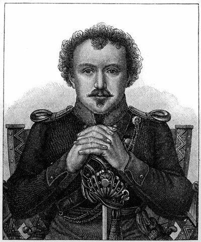 Portrét Friedricha Heinricha Karla de la Motte, barona Fouque známého jako La Motte-Fouque (1777-1843), německý romantický spisovatel. od Unknown artist