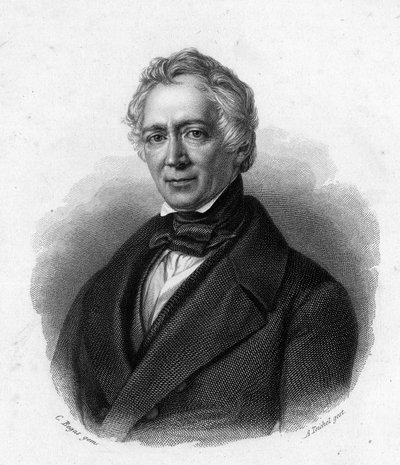 Portrét Friedricha Ludwiga von Raumera, německého historika (1781-1873). od Unknown artist