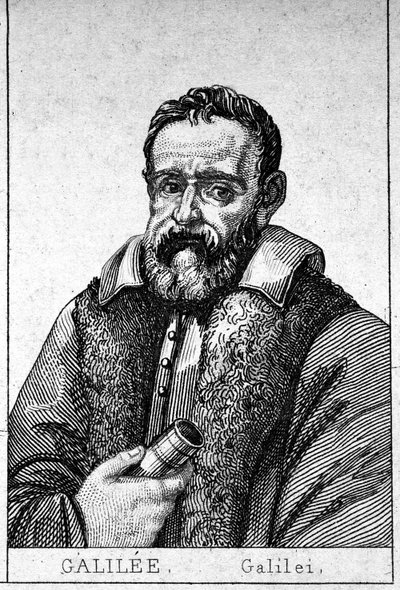 Portrét Galilea Galilei dit Galilee (1564 - 1642). od Unknown artist