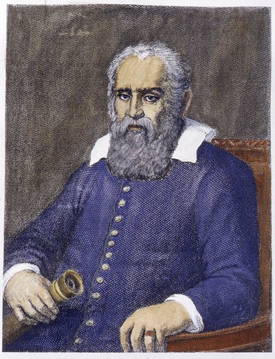 Portrét Galilea Galilei z Galilea (1564 - 1642). od Unknown artist