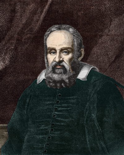 Portrét Galilea Galilei dit Galileo (1564 - 1642). 19. století rytina. od Unknown artist