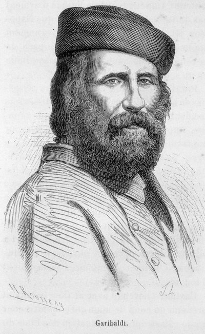 Portrét Garibaldiho (1807 - 1882) od Unknown artist