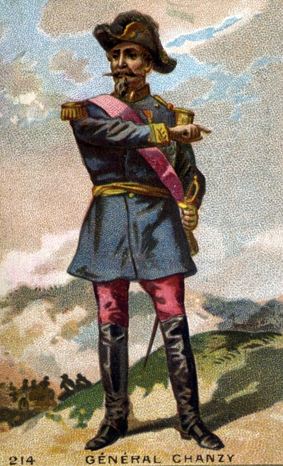 Portrét generála Chanzyho (1823 - 1883) Chromolitografie konce 19. století. od Unknown artist