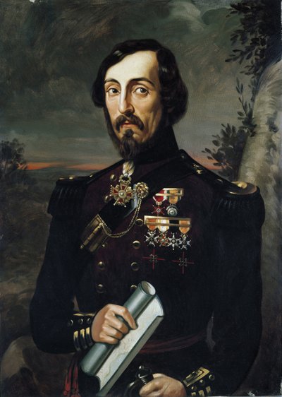 Portrét generála Giacoma Duranda (olej na plátně) od Unknown Artist