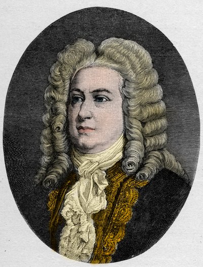 Portrét George Fredericka Händela (Georg Friedrich Händel od Unknown artist