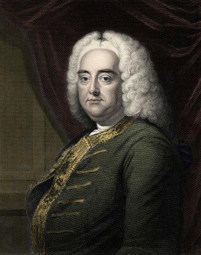 Portrét George Fredericka Händela (Georg Friedrich Händel od Unknown artist