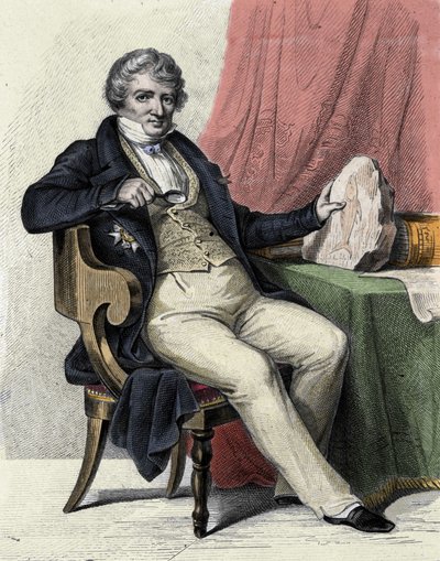 Portrét Georgese Cuviera od Unknown artist