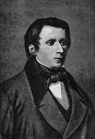 Portrét Giacoma Leopardiho (1798-1837), italského spisovatele. od Unknown artist