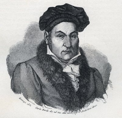 Portrét Giandomenica (Gian Domenico) Romagnosi (1761-1835), italský filozof a právník od Unknown artist