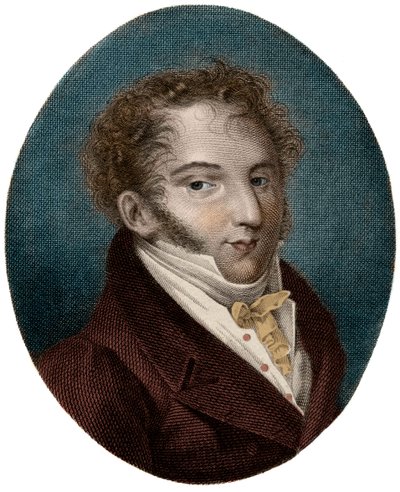 Portrét Gioachina (Gioacchina) Rossiniho (1792-1868), italského skladatele - od Unknown artist