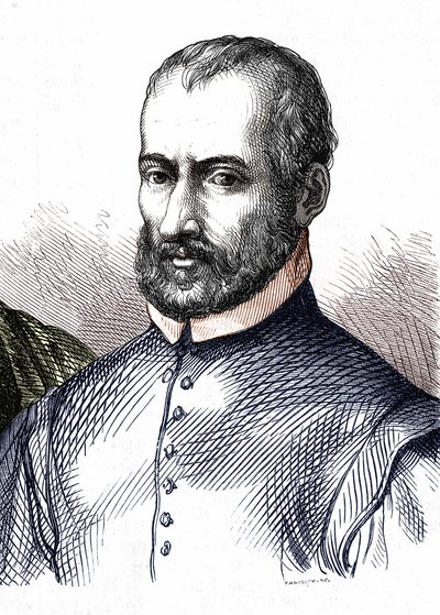 Portrét Giovanni Pierluigi da Palestrina (1525 - 1594), italský skladatel od Unknown artist