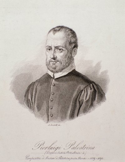 Portrét Giovanni Pierluigi da Palestrina (rytina od Unknown artist