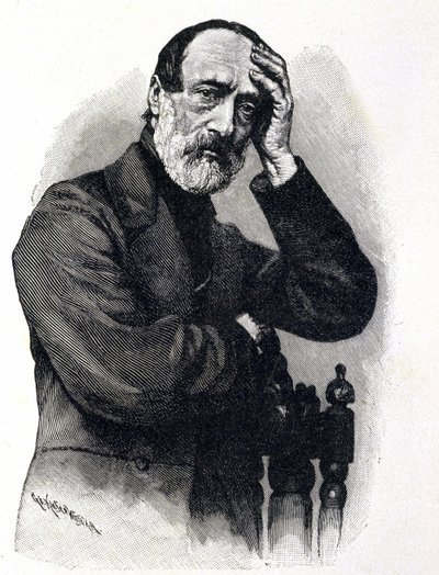 Portrét Giuseppe Mazziniho (1805 - 1872), italského patriota a revolucionáře od Unknown artist