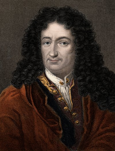 Portrét Gottfrieda Wilhelma Leibnize (1646-1716) Německý filozof a matematik - Wilhelm Leibniz (1646-1716) Německý filozof a matematik od Unknown artist