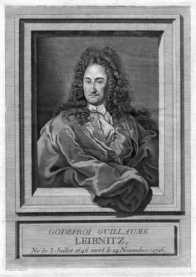 Portrét Gottfrieda Wilhelma Leibnize (1646 - 1716) od Unknown artist