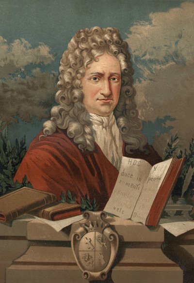 Portrét Gottfrieda Wilhelma Leibnize (1646 - 1716) z „Vědy a jejích mužů““ od Louise Figuiera. Barcelona 1881 od Unknown artist