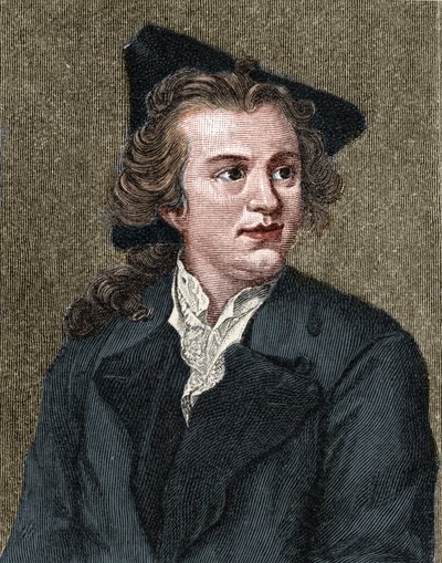 Portrét Gottholda Ephraima Lessinga (1729 - 1781) německý spisovatel a dramatik. od Unknown artist