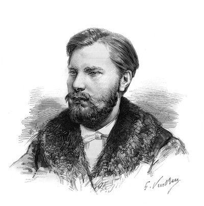 Portrét Guillauma Alexandra (Guillaume-Alexandre) prince Oranžského, který zemřel v roce 1884. Rytina v „“Le Monde Illustré““ od Unknown artist
