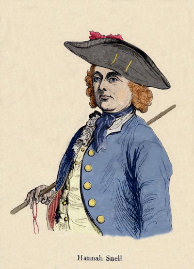 Portrét Hannah Snell (1723-1792), vojákyně, byl Angličan, který přijal roli muže, aby se stal vojákem. od Unknown artist