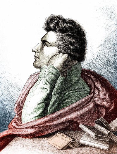 Portrét Heinricha Heineho (1797 - 1856), německého lyrického básníka a publicisty od Unknown artist