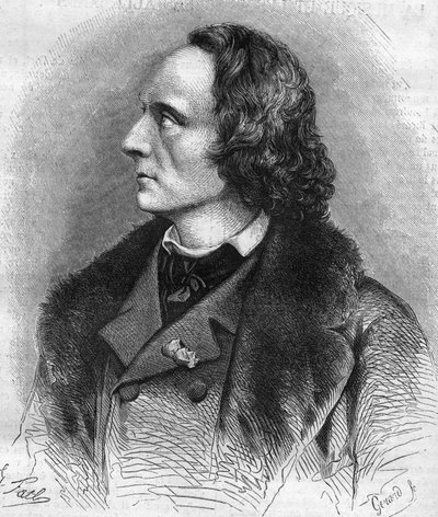 Portrét Henriho Litolffa (1818-1891), francouzského pianisty a skladatele. od Unknown artist