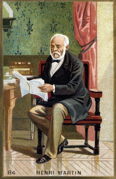 Portrét Henriho Martina. Chromolitografie 19. století. od Unknown artist