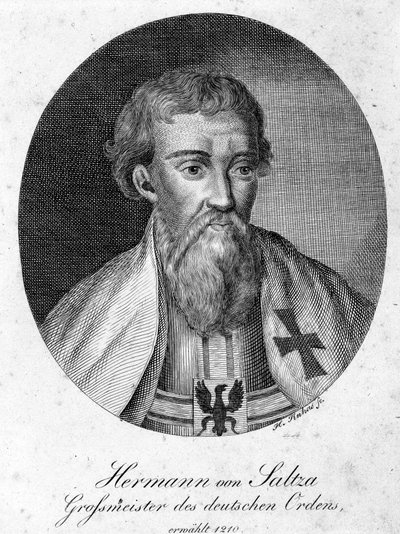 Portrét Hermanna von Salza (1170 - 1239), velmistra Řádu německých rytířů. od Unknown artist